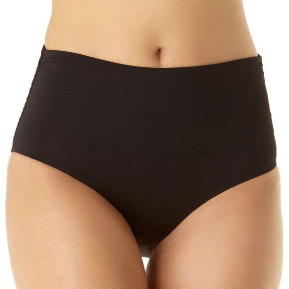 NWT Anne Cole Live In Color Convertible High Waist Shirred Swim Bottom 18W - Picture 1 of 10